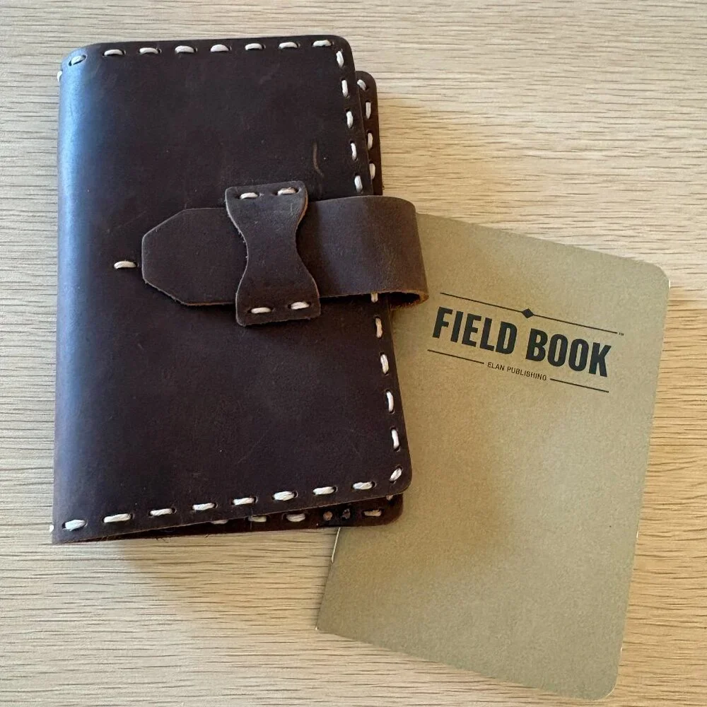 Field Book Elan Publishing Notebook and Leather Passport Wallet‎ with Card Slots
